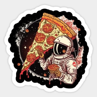 space pizza Sticker